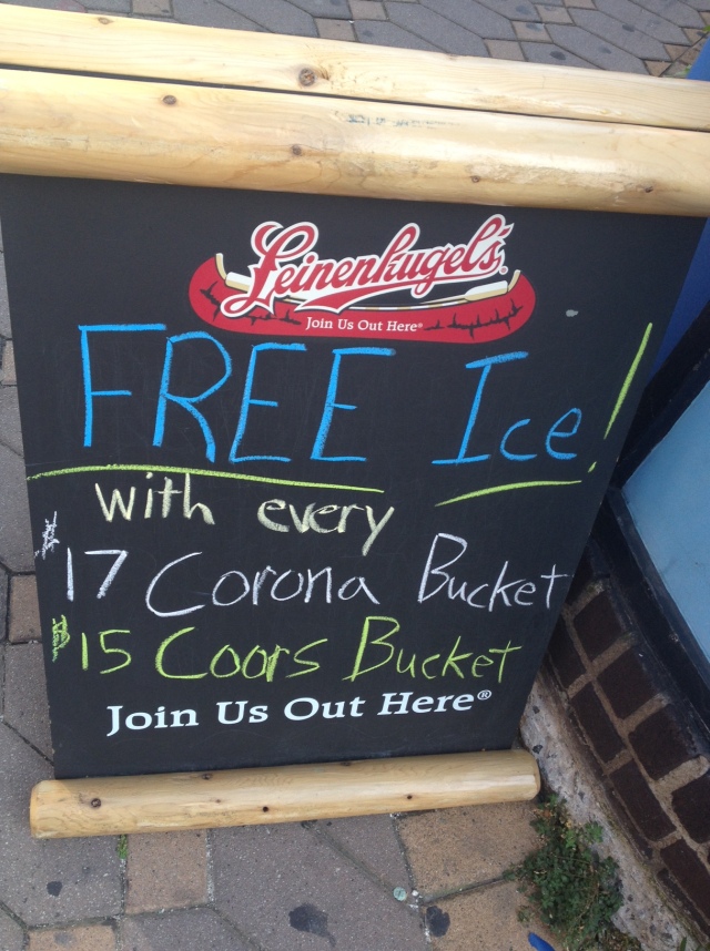 Free Ice. Sweet deal